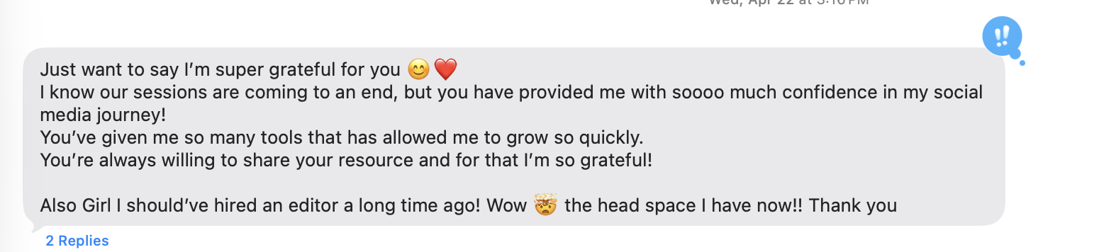 Client message