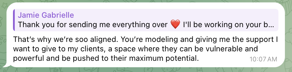 Client message