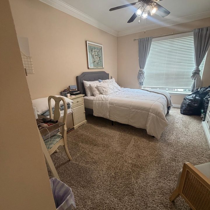 Bedroom after cleaning