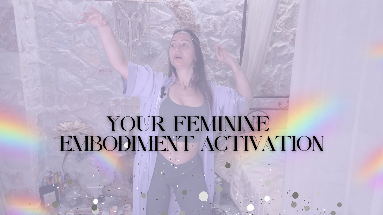 <h3>Embody your </h3><h3>feminine energy</h3>