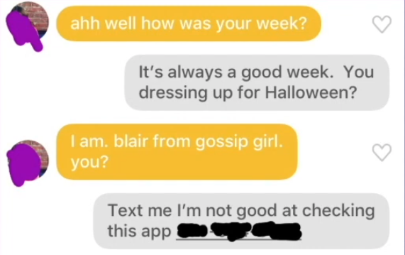 Smooth transitioning from dating app to phone number