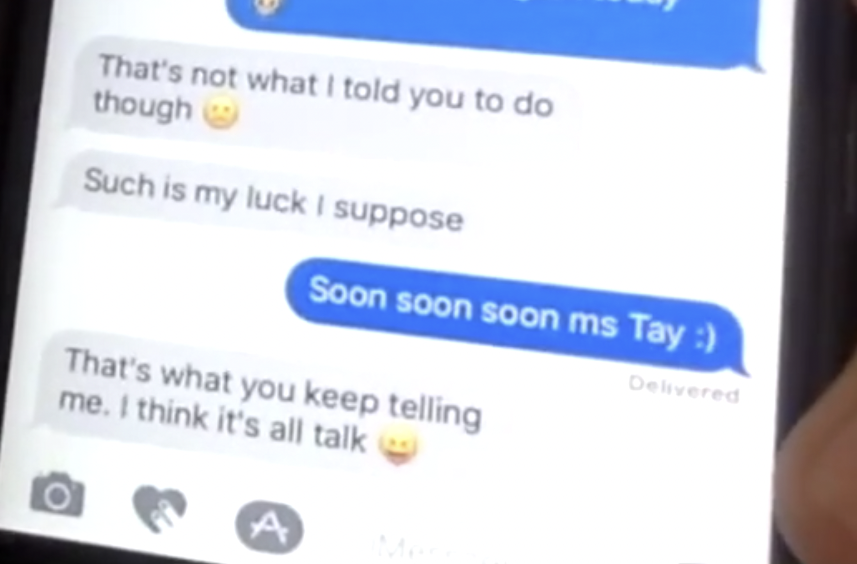 Woman sending double text message to a guy to get his attention