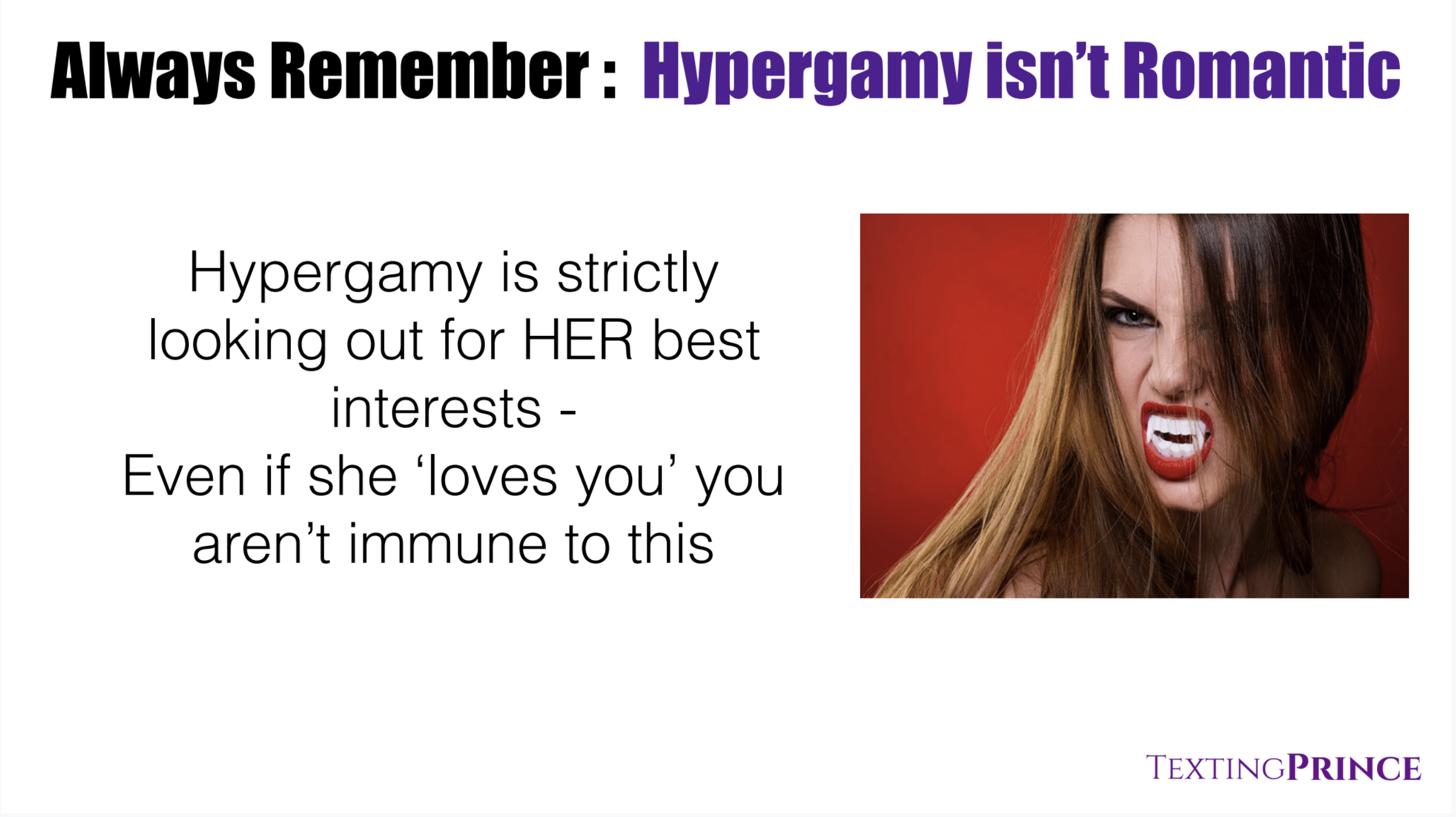 Hypergamy isn't romantic explanation Hypergamy isn't romantic explanation