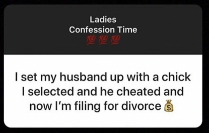 Woman sets husband up with her girlfriend so she could justify divorcing him Woman sets husband up with her girlfriend so she could justify divorcing him