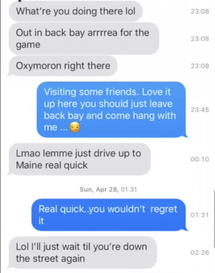 Sending a bad text to a woman Sending a bad text to a woman
