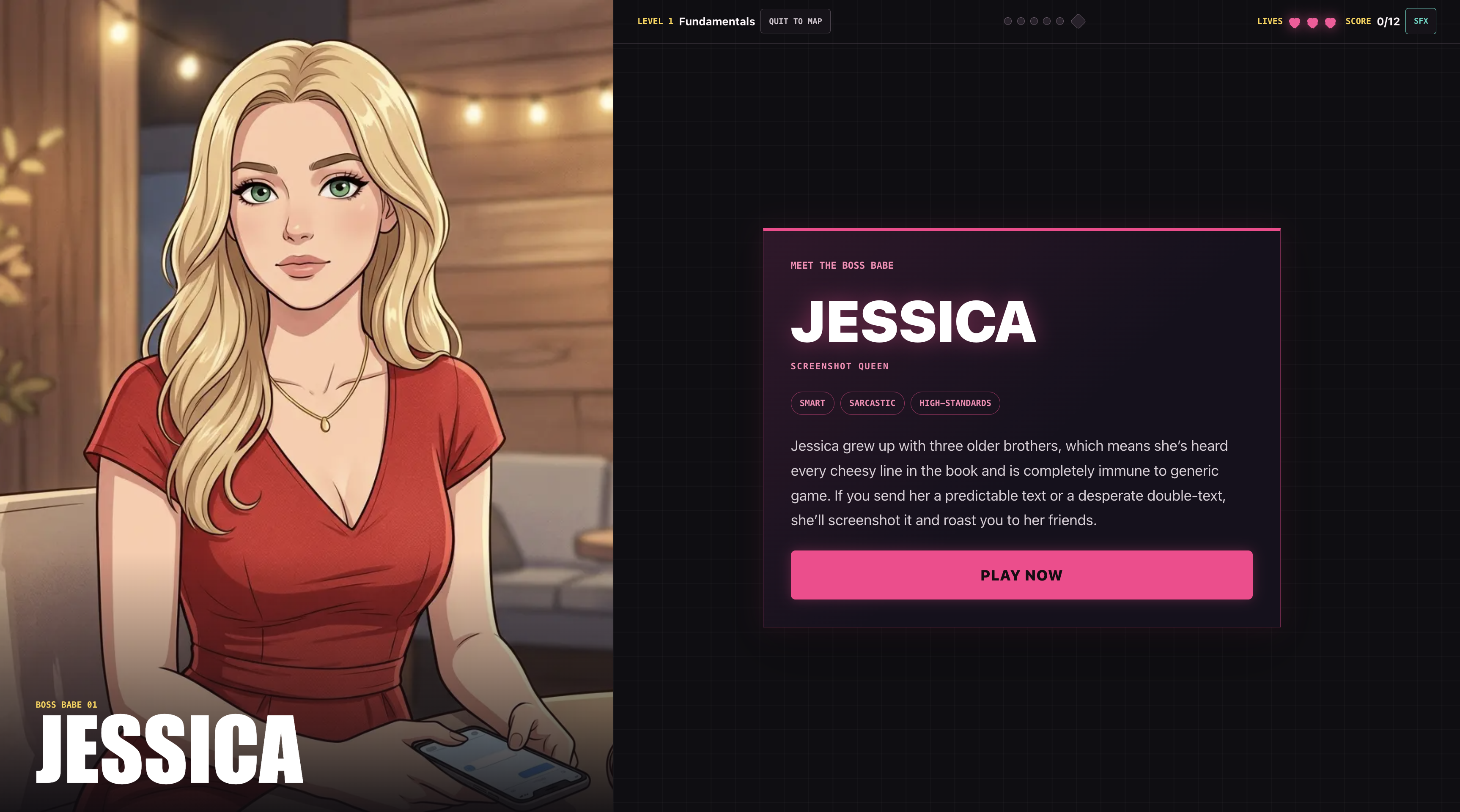 Texting Arcade level 1 to practice your texting conversations with women Texting Arcade level 1 to practice your texting conversations with women