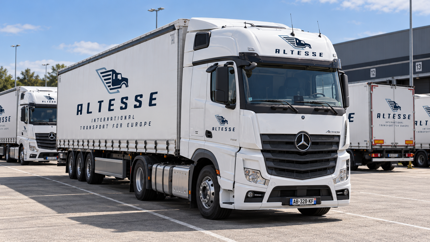 Containere într-un terminal de transport
