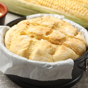 Warm buttery Southern cornbread