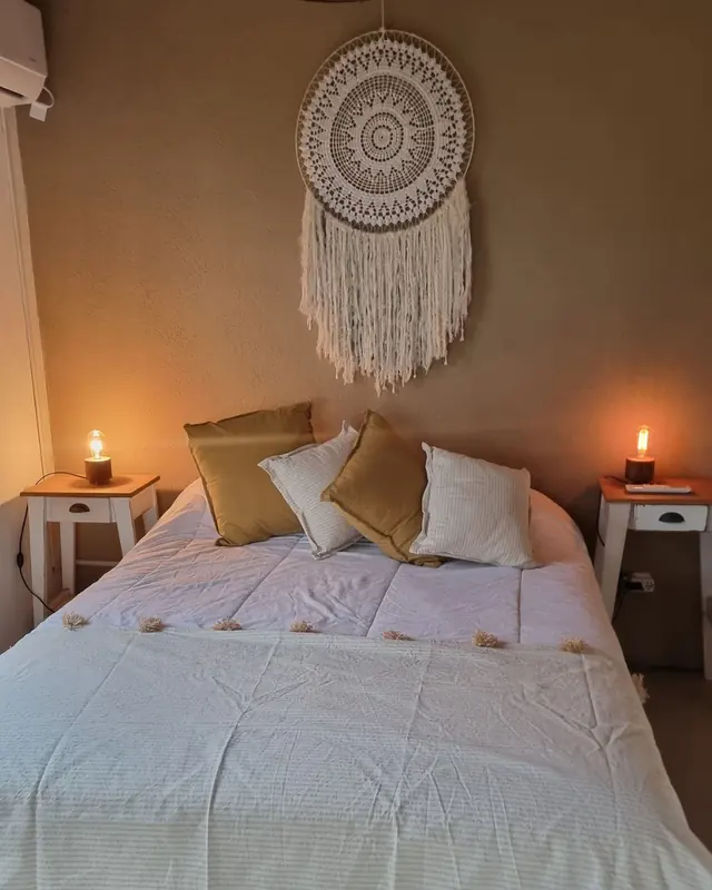 Dormitorio con mandala