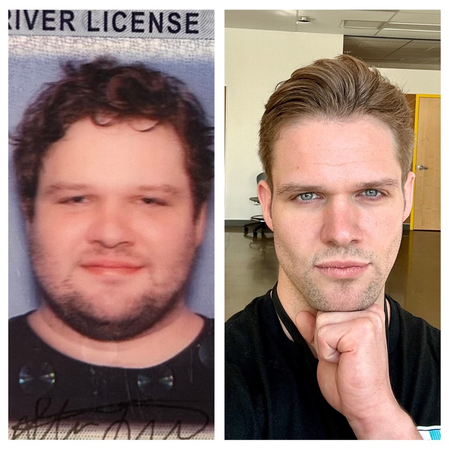 Steve Lutz before his fitness transformation.