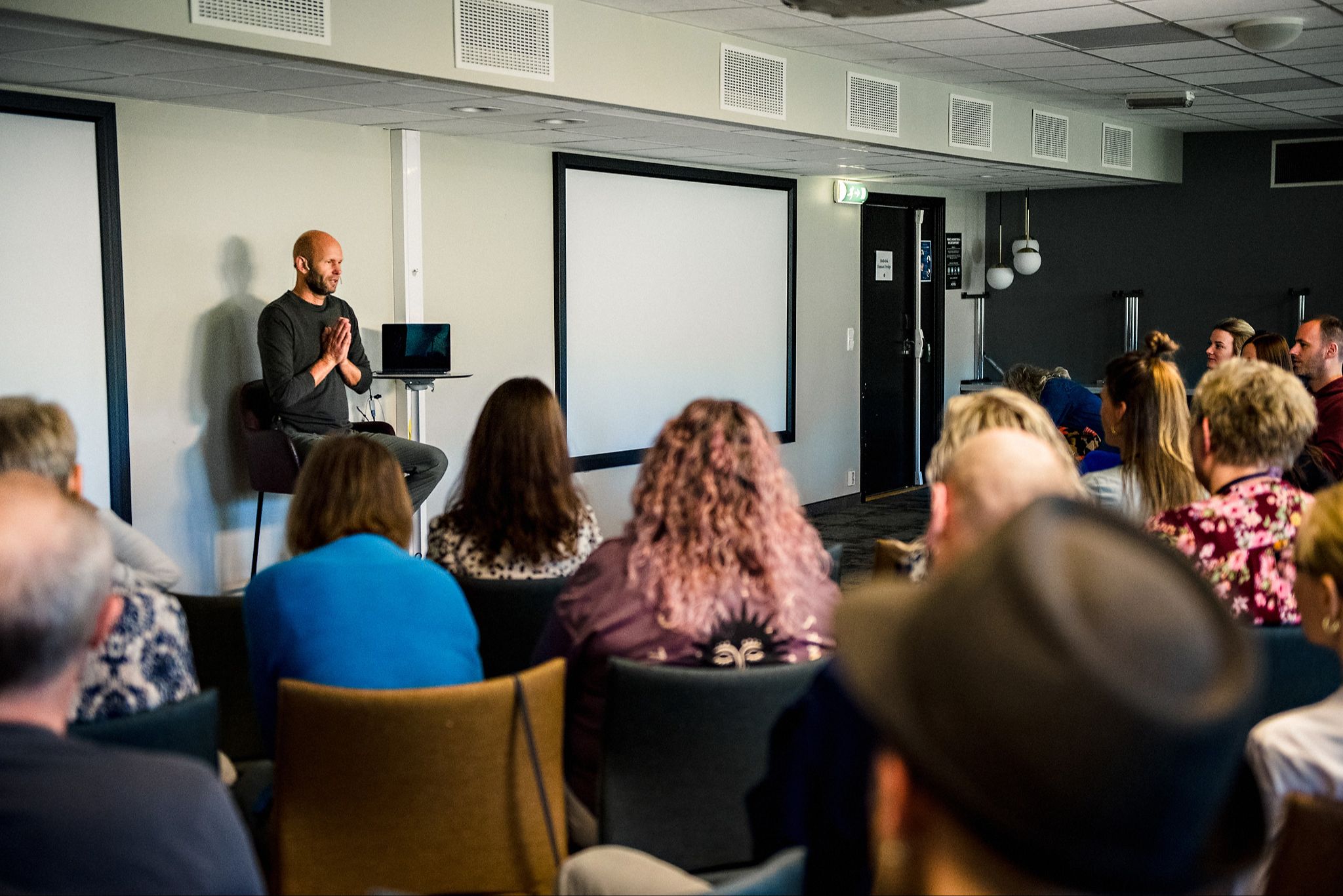 Guido Wernink presenteert tijdens zijn workshop