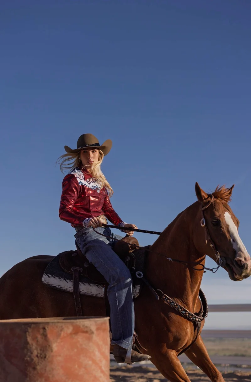 Autumn Snyder on horseback