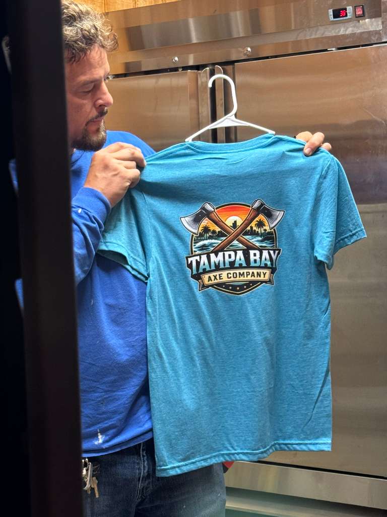 Tampa Bay Axe Company gift store and apparel