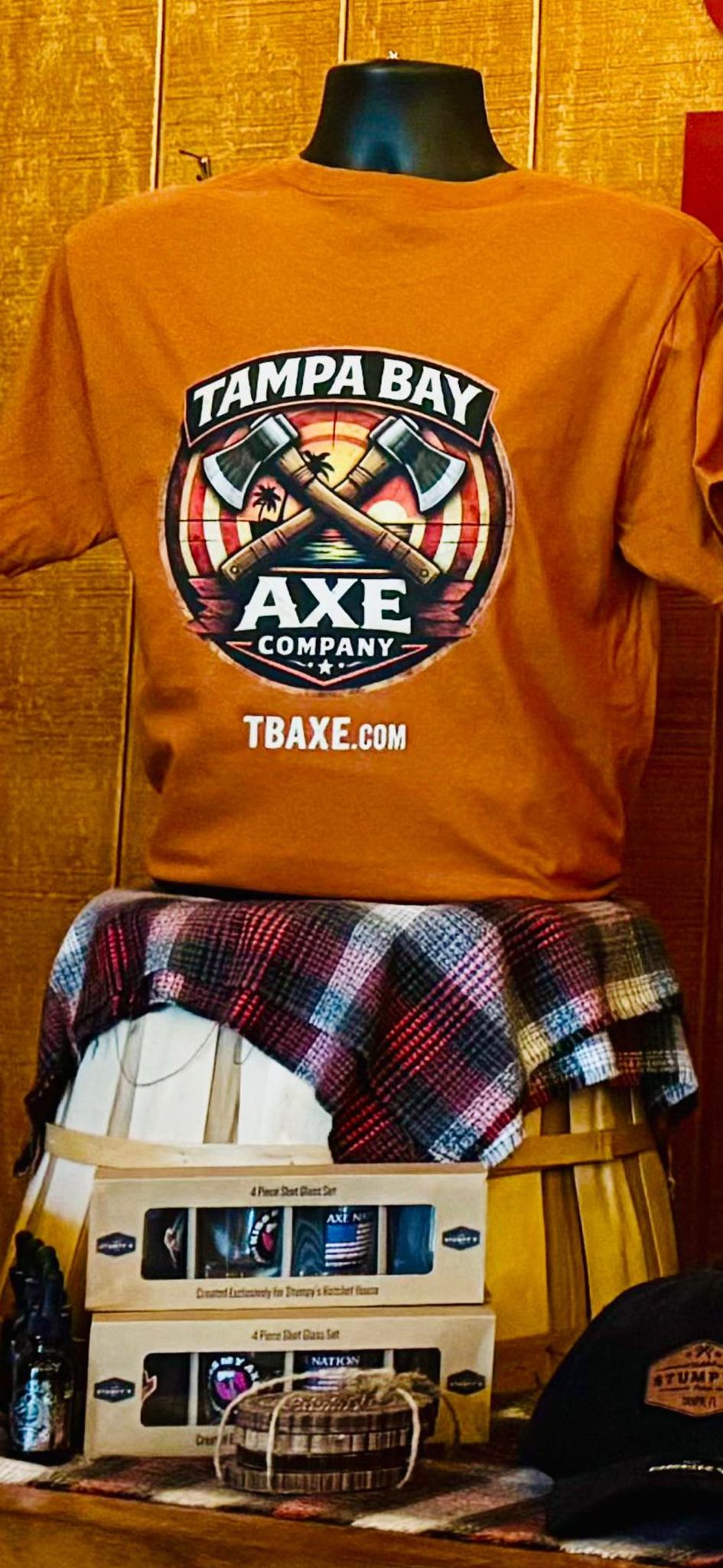 Tampa Bay Axe Company gift store and apparel