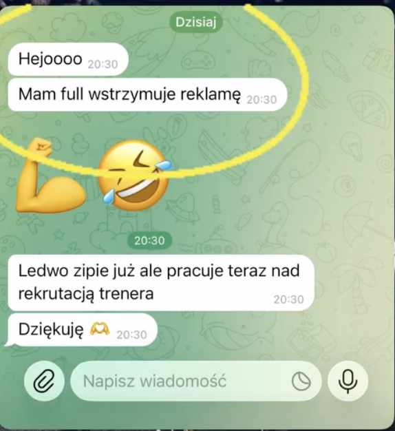 Wiadomość od uczestnika 5