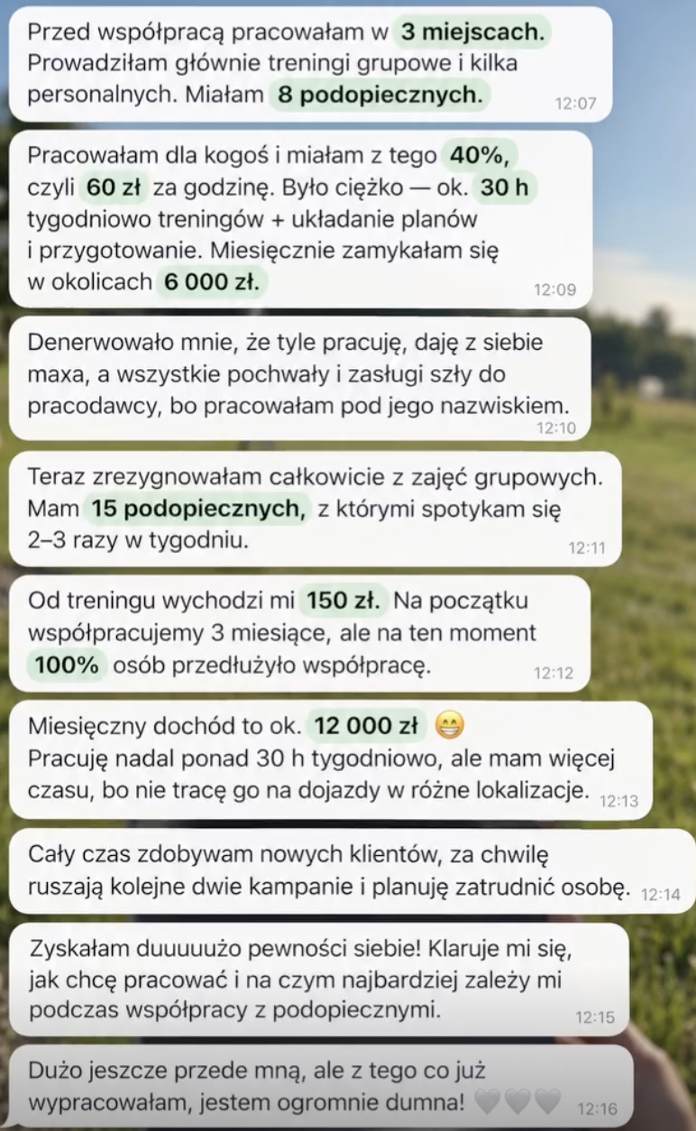 Wiadomość od uczestnika 1