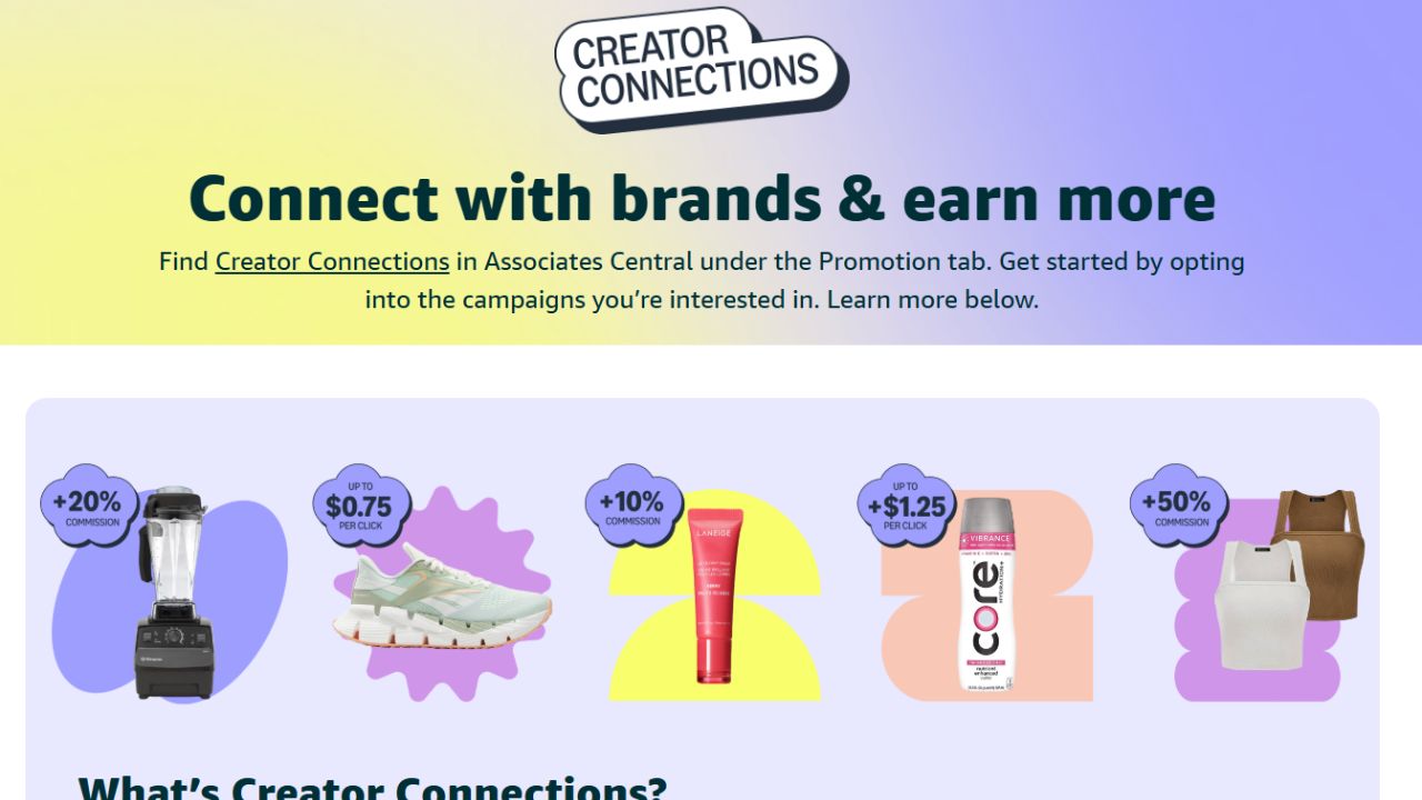 Creator Connections On Amazon
