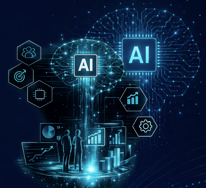 Artificial intelligence supporting human leaders reviewing performance data