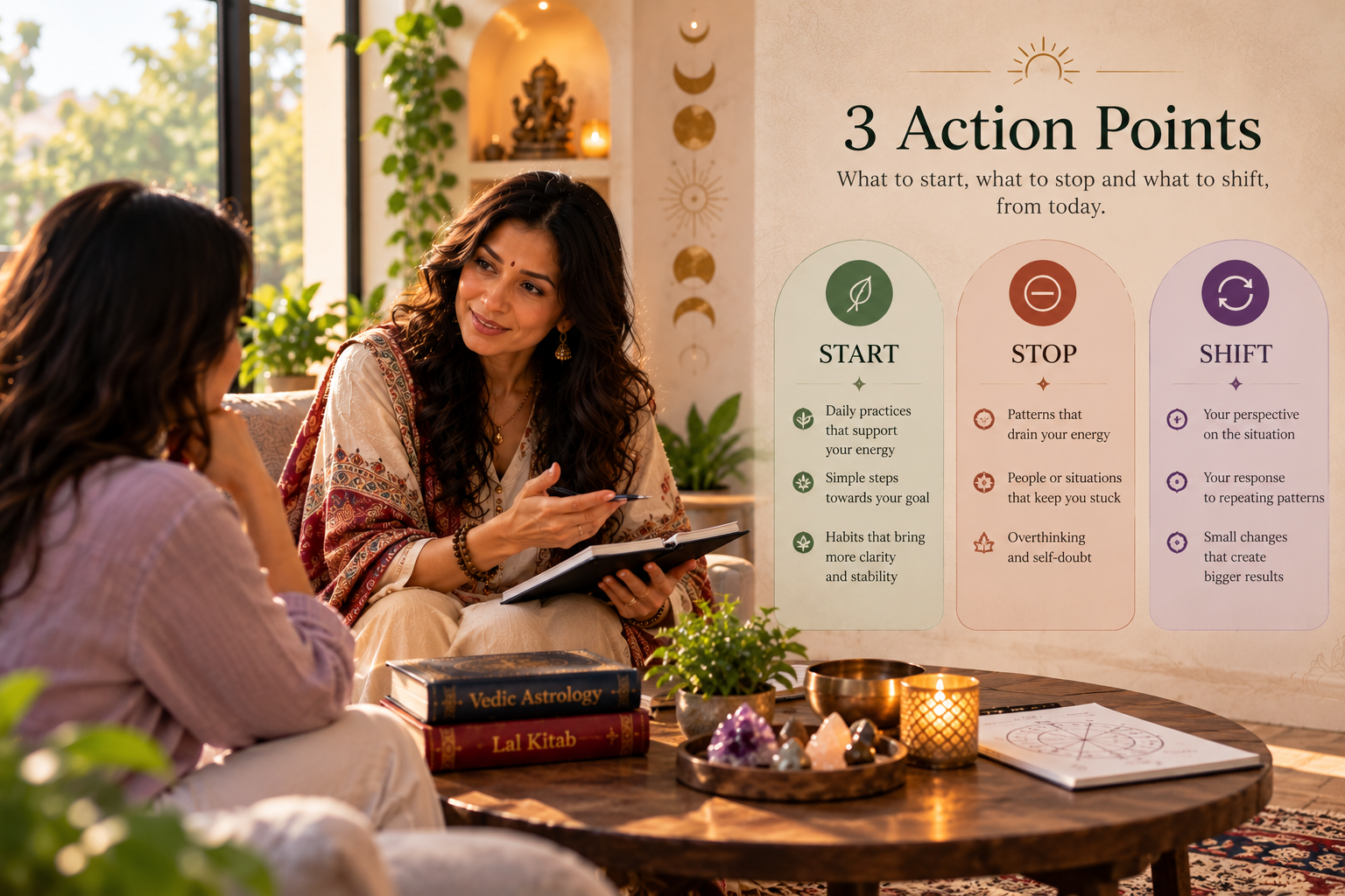 Notebook for personal action planning