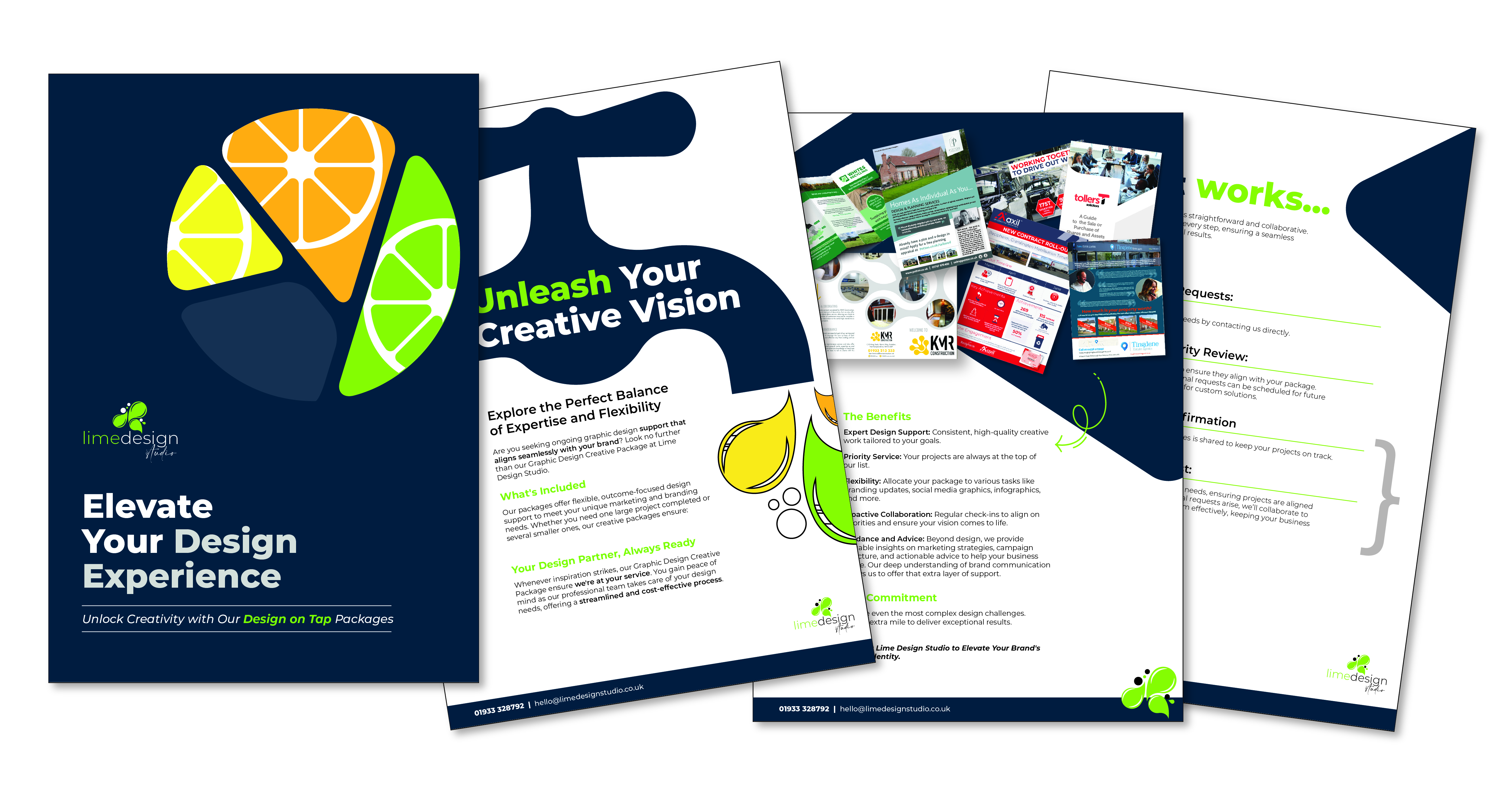 Lime Design Studio, Design on Tap, Design Retainer, Brochure