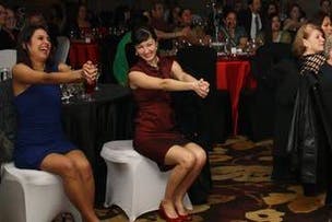 Audience laughing during a Vancouver corporate entertainment comedy hypnosis show