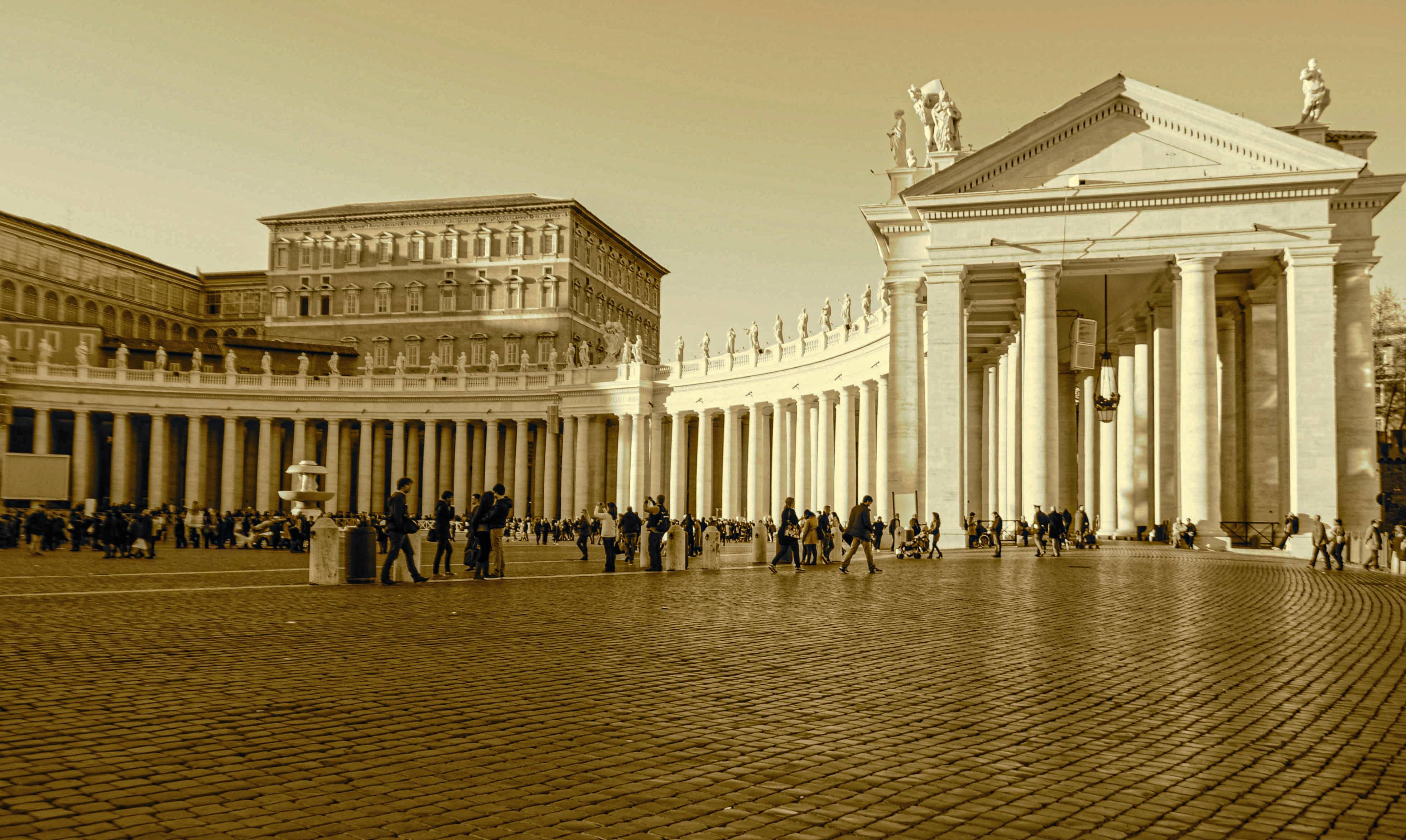 Sepia Vatican-Rome