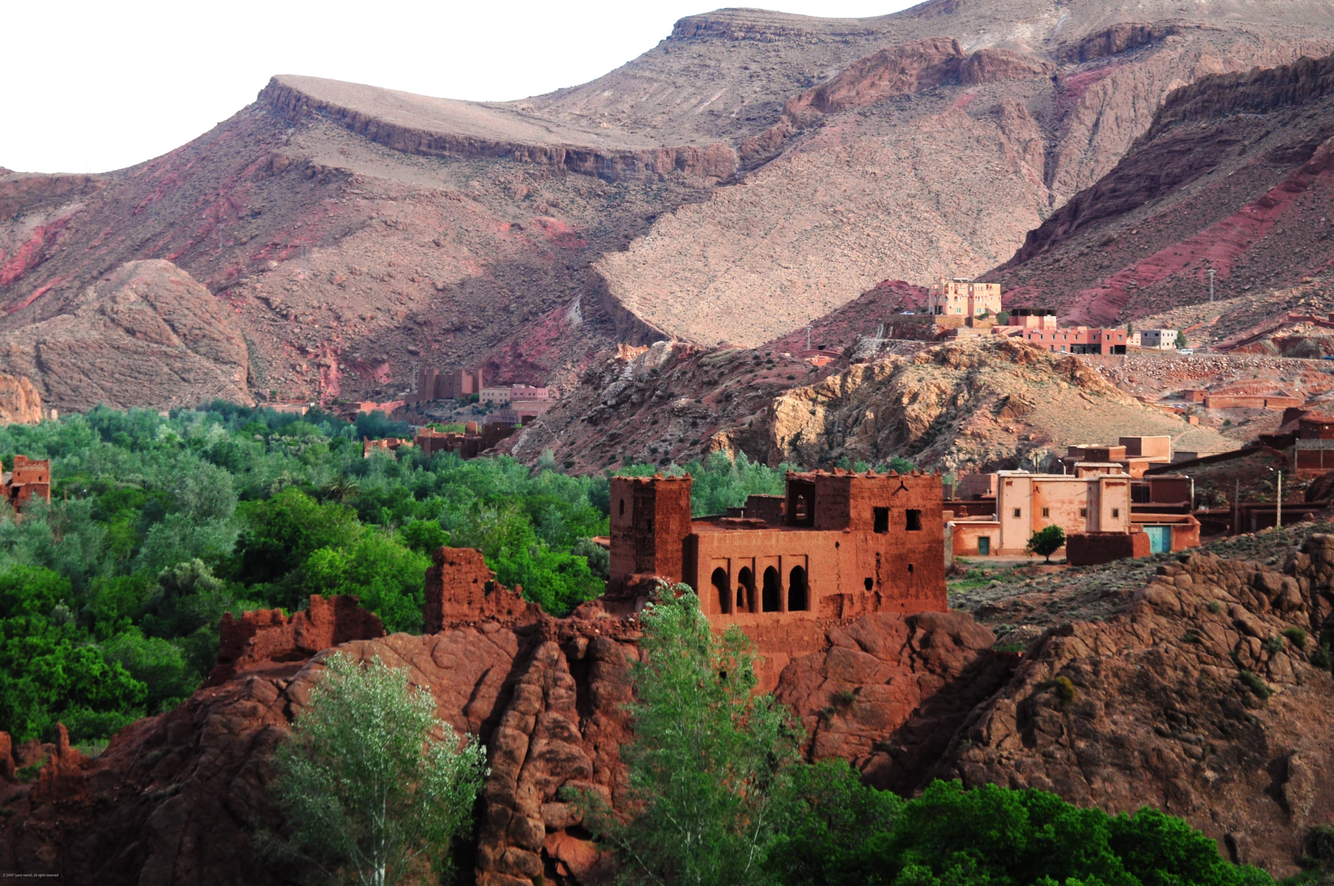 Casbah in the Mountains.-Morocco