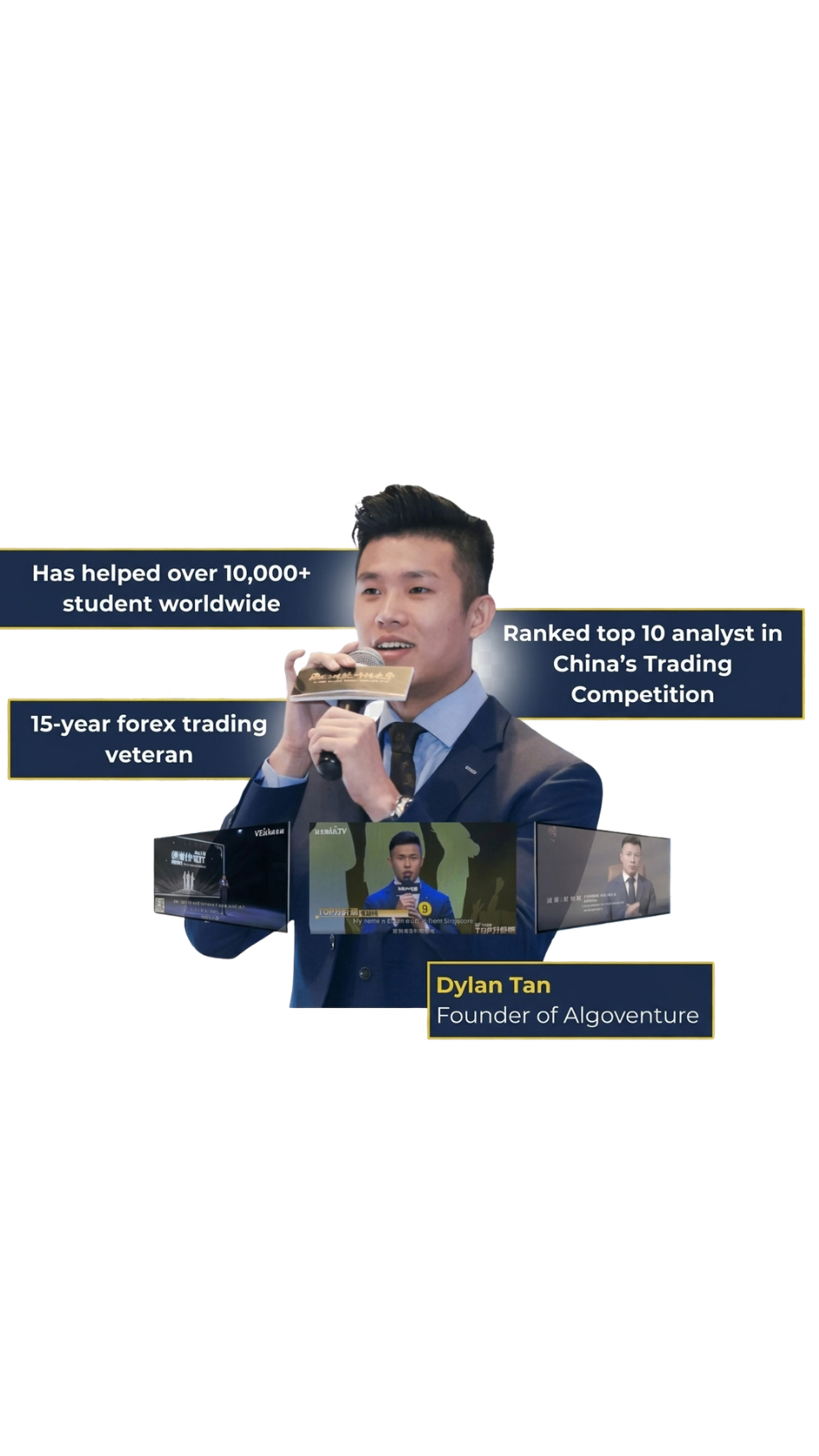 Dylan Tan on stage