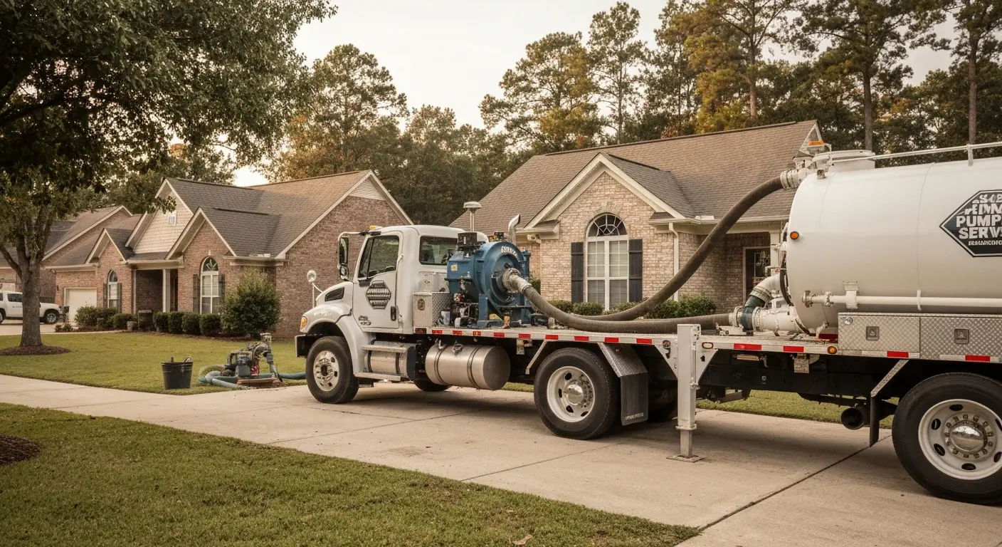 Septic tank pumping service