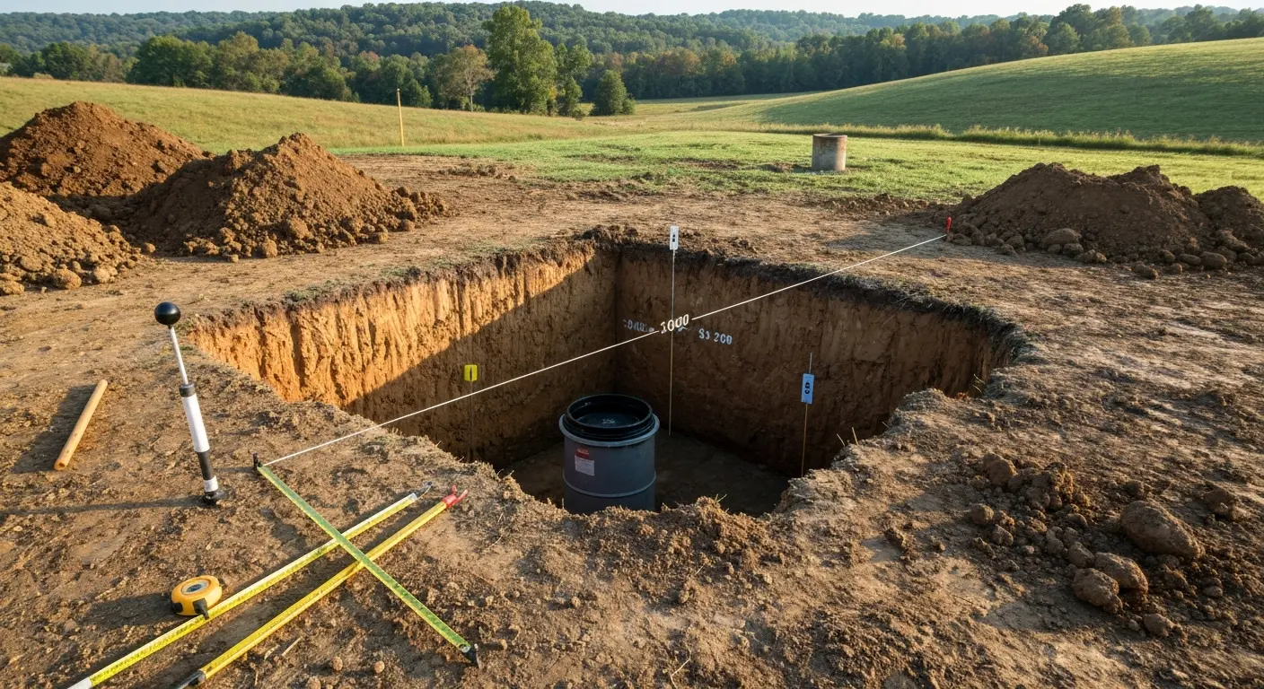 Septic system installation