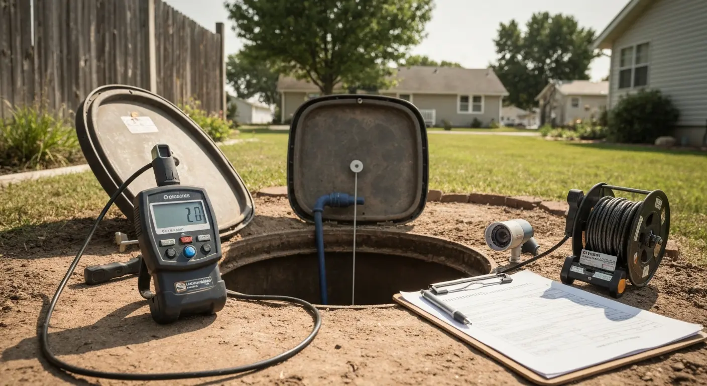 Septic system inspection