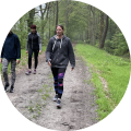 Nienke aan het powerwalken in Ossendrecht