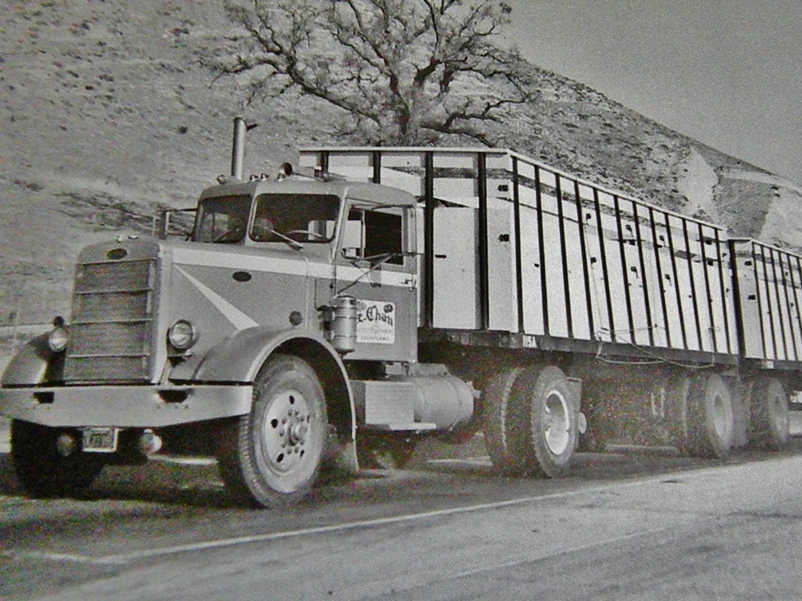 Truck Distributing Commercial fertilizer and soil 