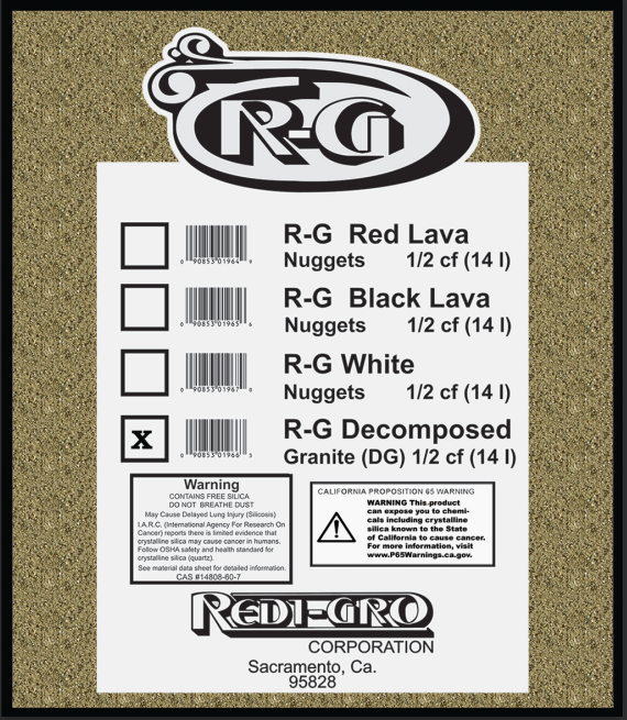 MSDS Pea Gravel, Aggregate Rounds