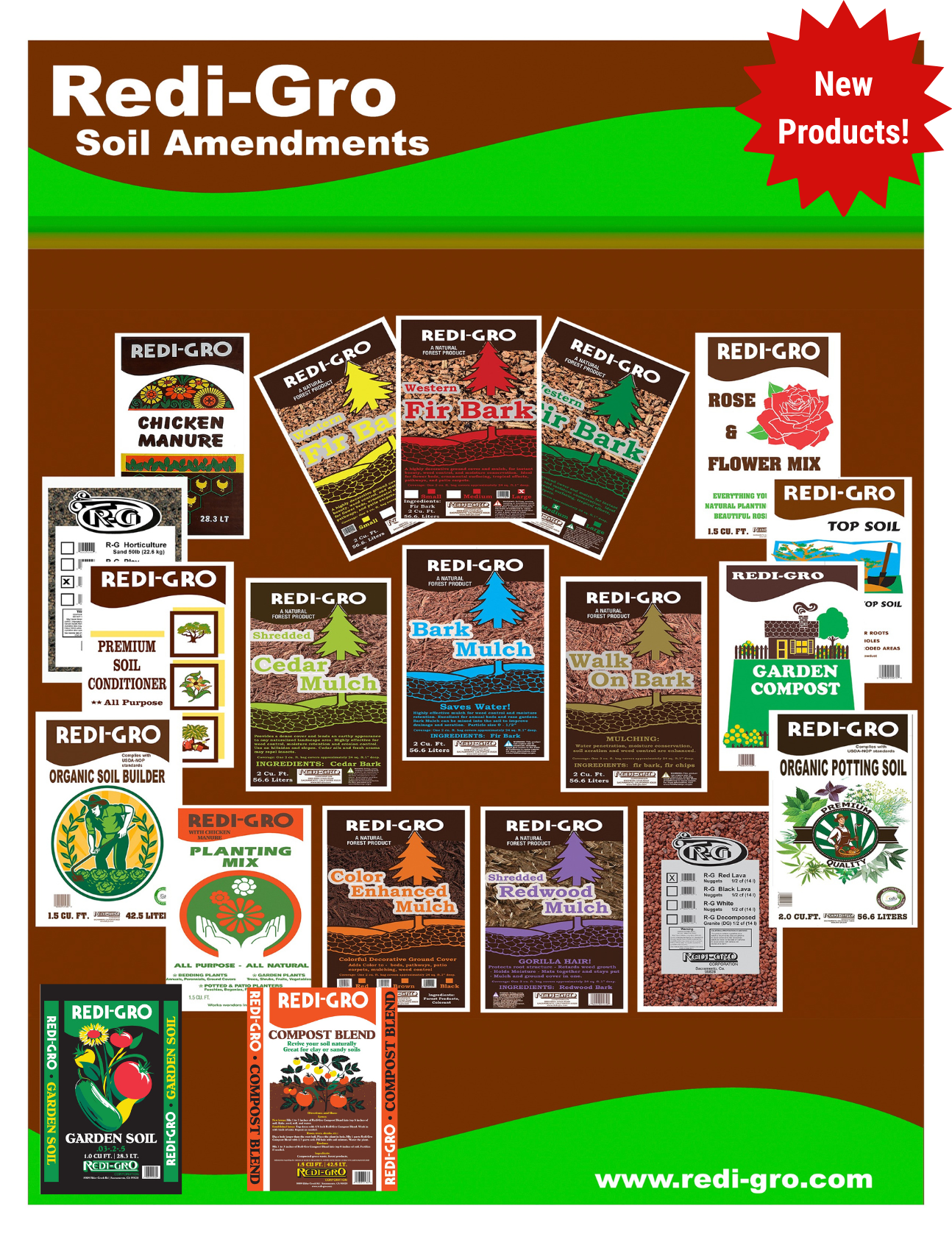Catalog of Redi-Grow Retail Products