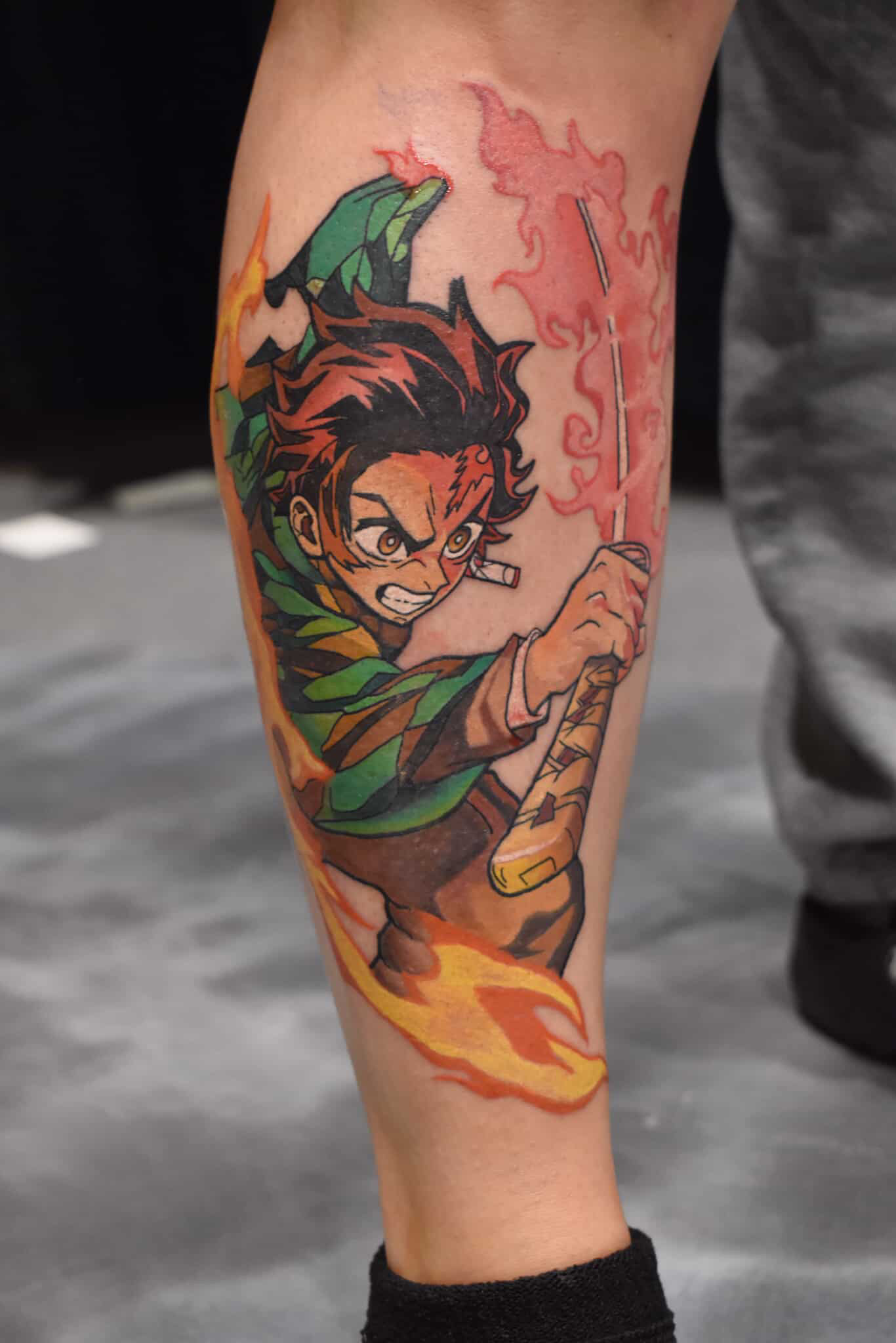 Fine line detail custom tattoo by Drop 'N Ink Tattoo Studio, Toms River NJ