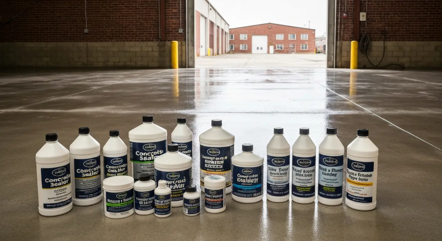 Concrete sealer and floor preparation materials