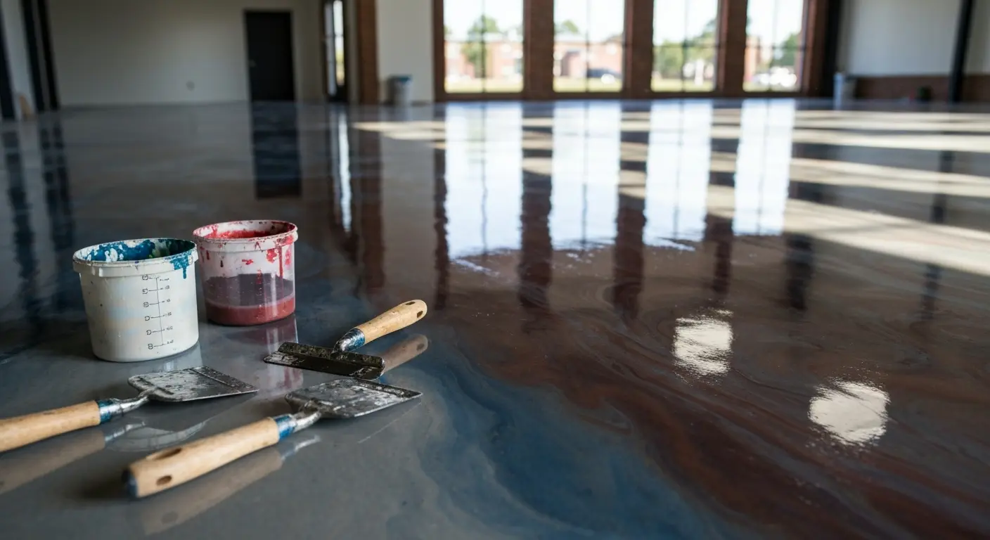 Epoxy flooring materials