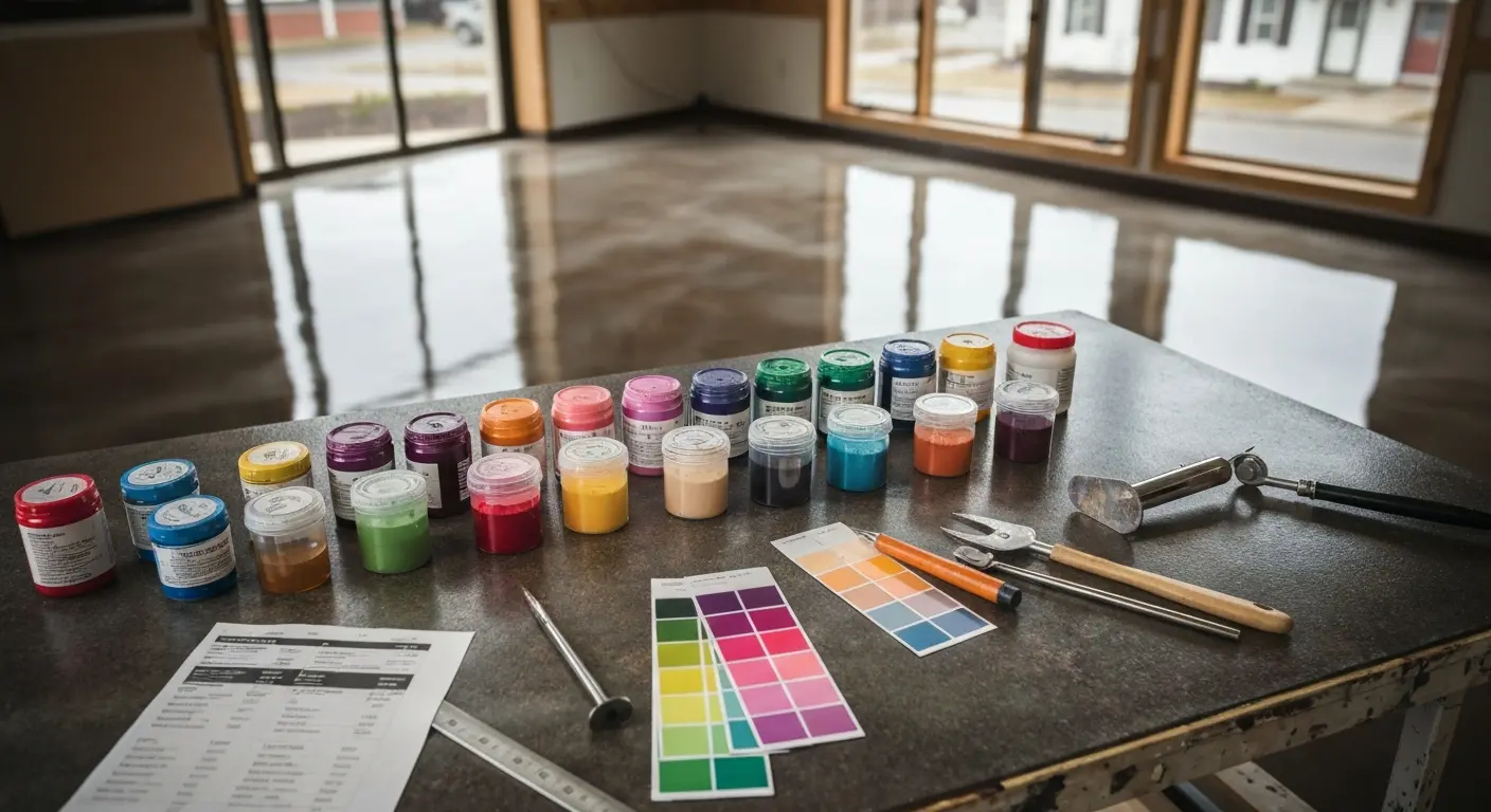 Epoxy pigments and color additives