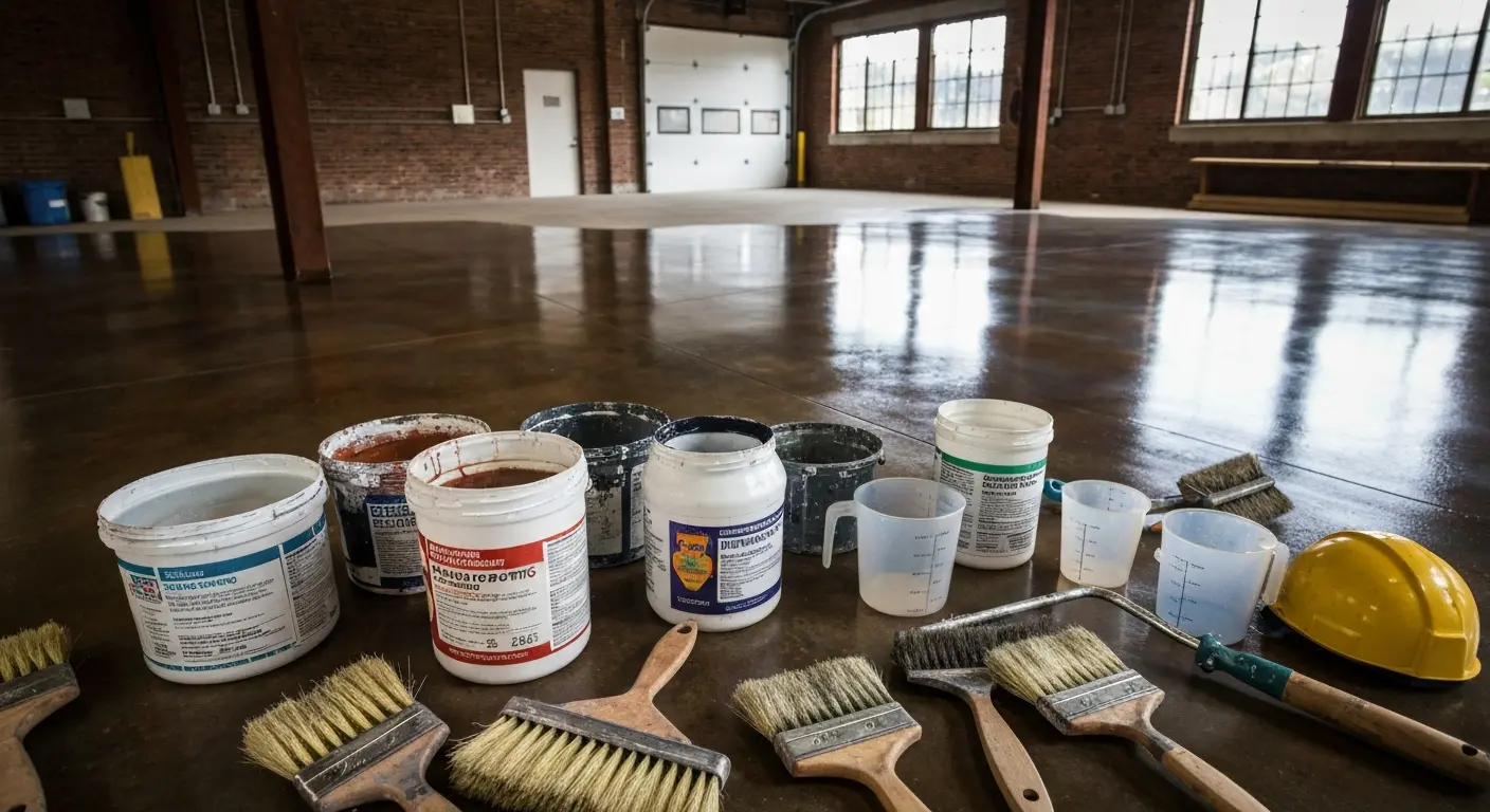 Epoxy coating materials and supplies