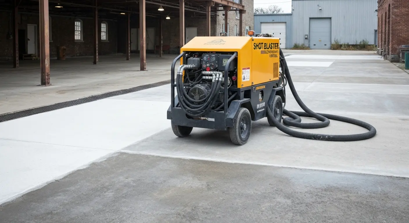 Shot blaster equipment rental delivery