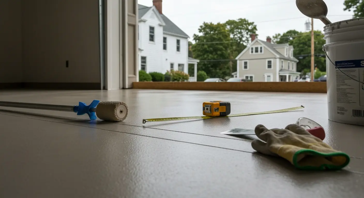 Concrete coating instruction