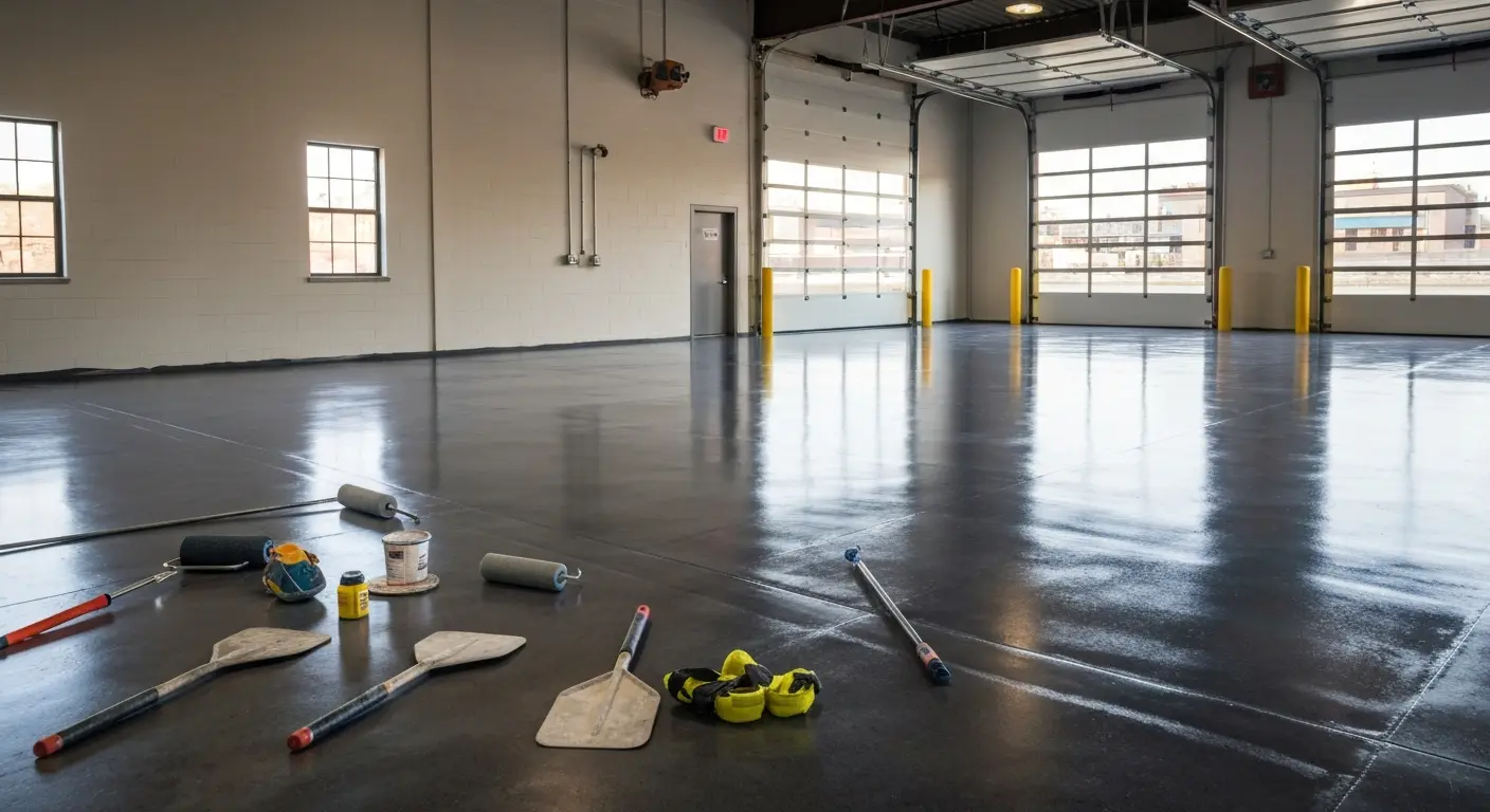 Epoxy floor coating materials and supplies