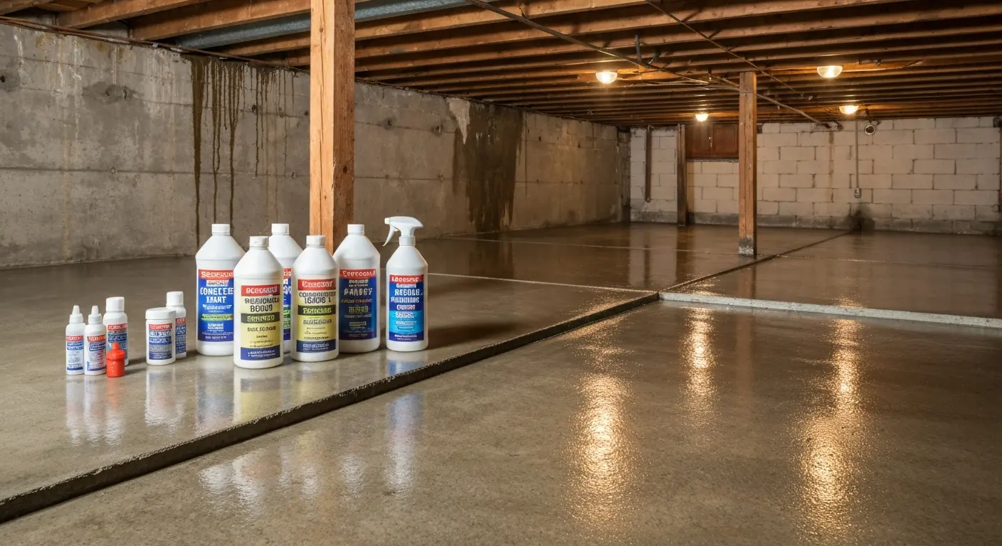 Concrete sealer and preparation materials