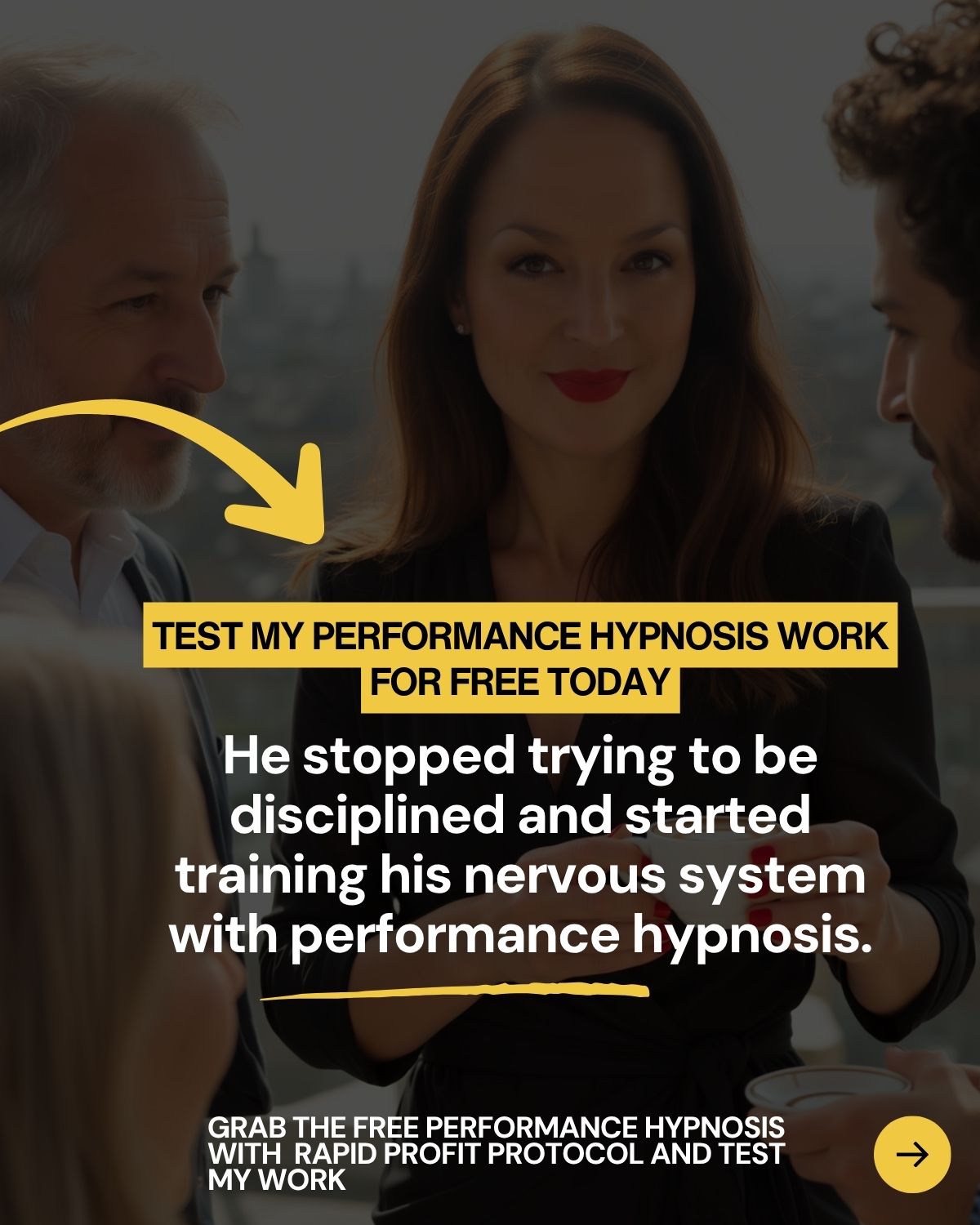 performance hypnotist working with professional trader on nervous system for better trading results