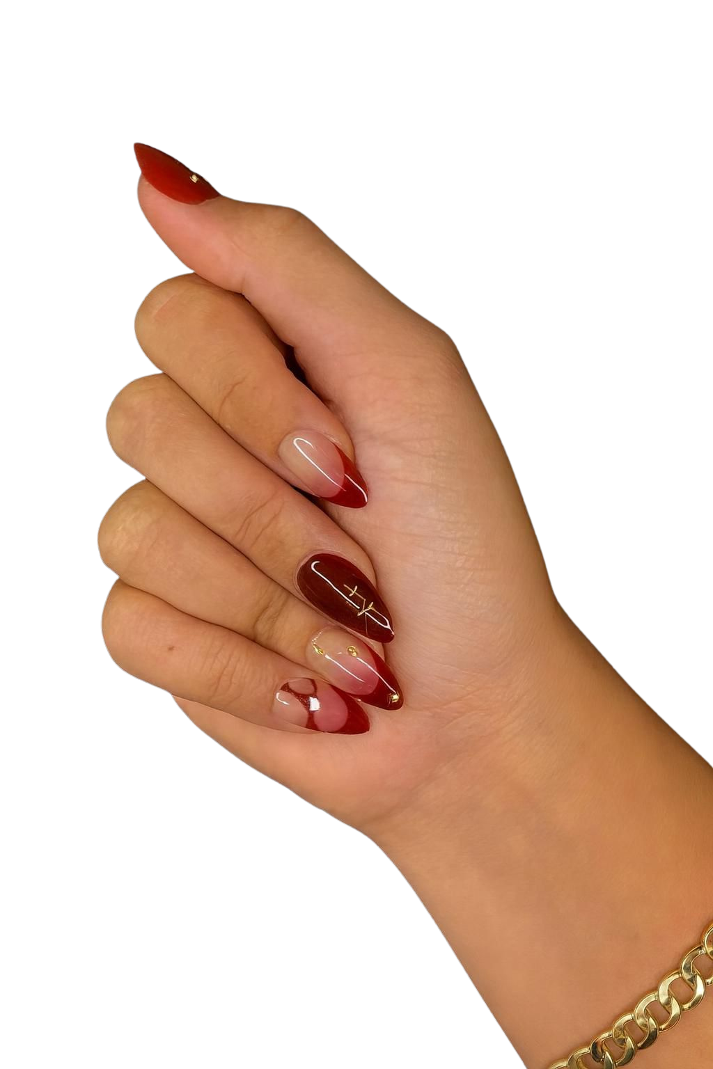 Woman getting press on nails from salon in west auckland