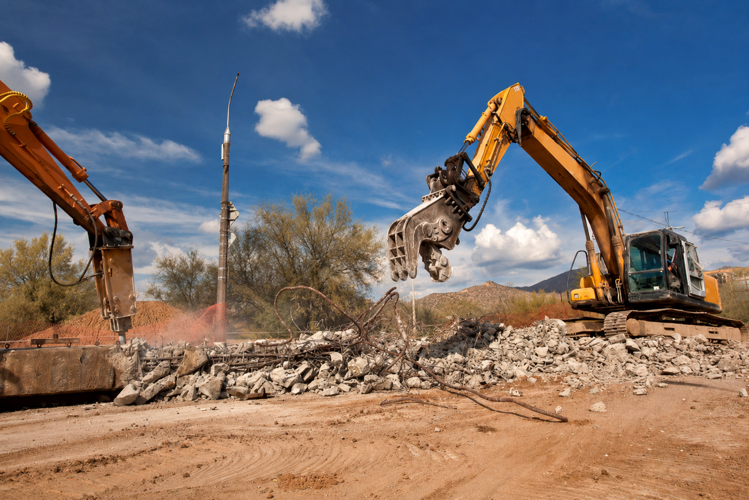 Commercial property demolition work