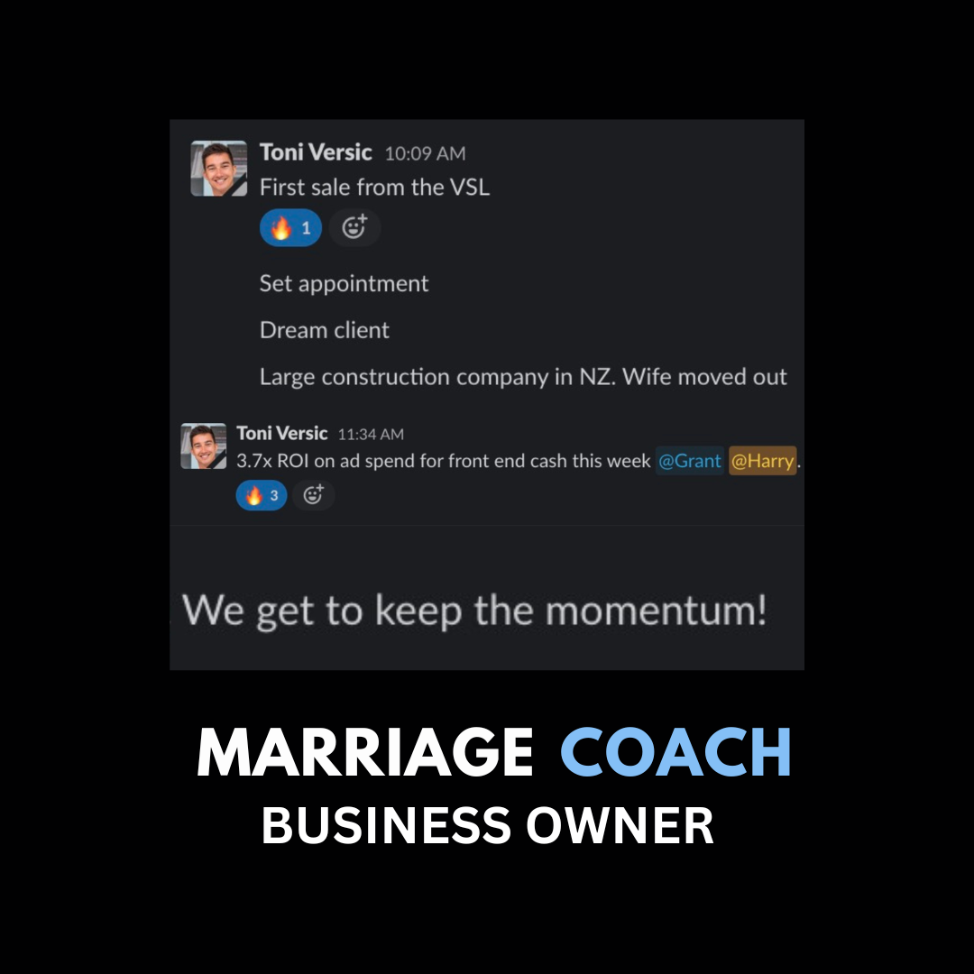 Testimonial from Toni Versic — Marriage Coach