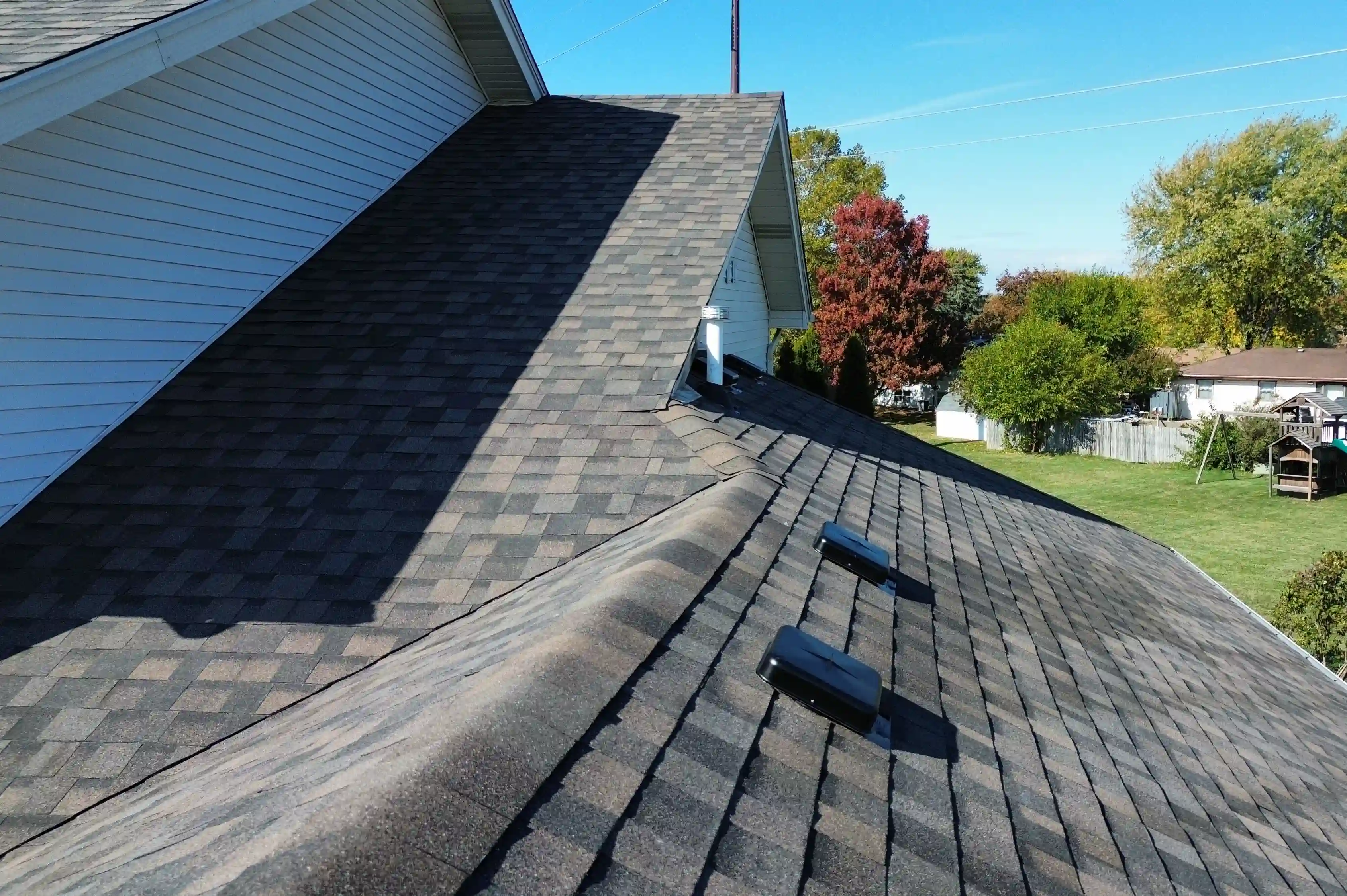 New residential roof installation using quality shingles by the best roofing contractors providing professional roofing solutions