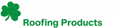 Malarkey Roofing Products badge showing trusted materials used by the best roofing contractors for quality roofing services